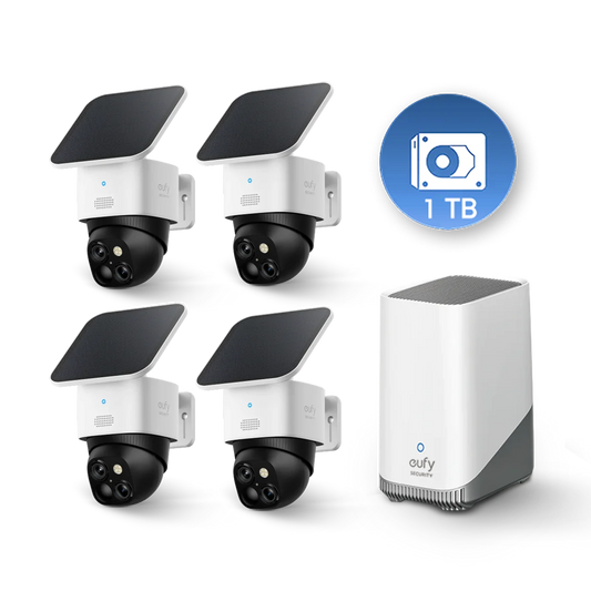 SoloCam S340  (4-Cam Pack) + HomeBase S380 + 1 TB Hard Drive
