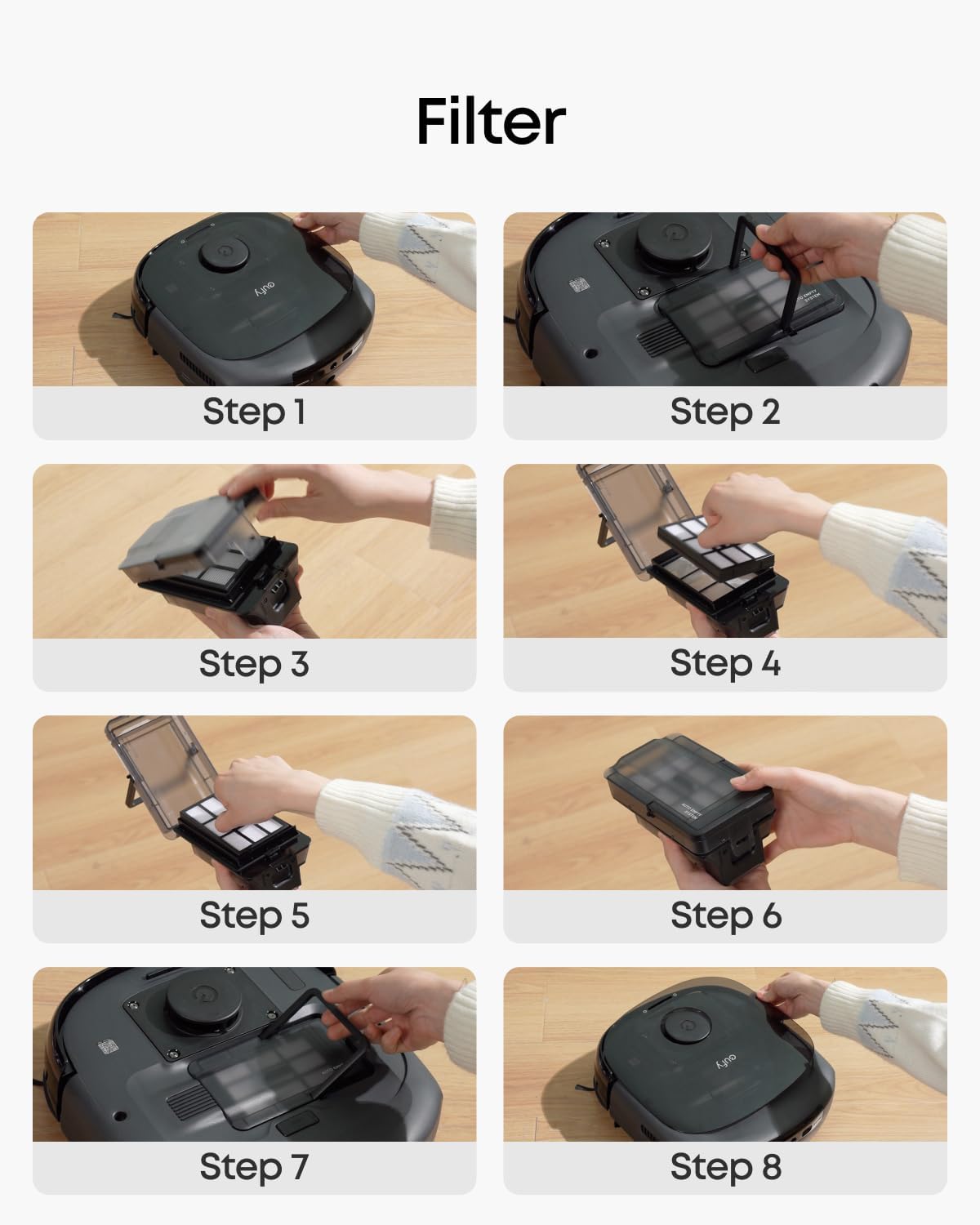 eufy Accessories Package, Side Brush, Filter, Rolling Brush for Robovac, Dustbag, Roller Mop, Dirty Water Reservoir Filter