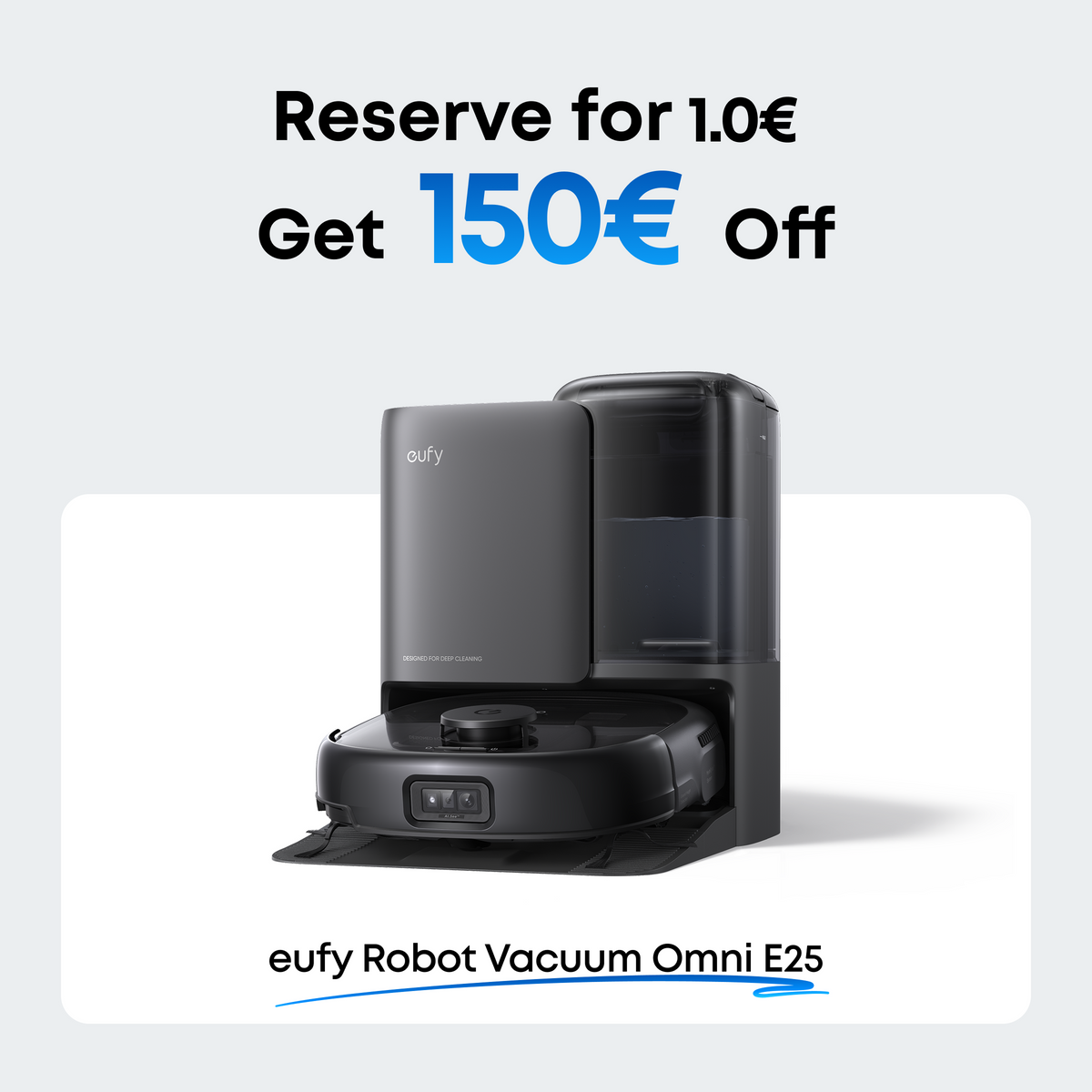 Coupon for eufy Robot Vacuum Omni E25