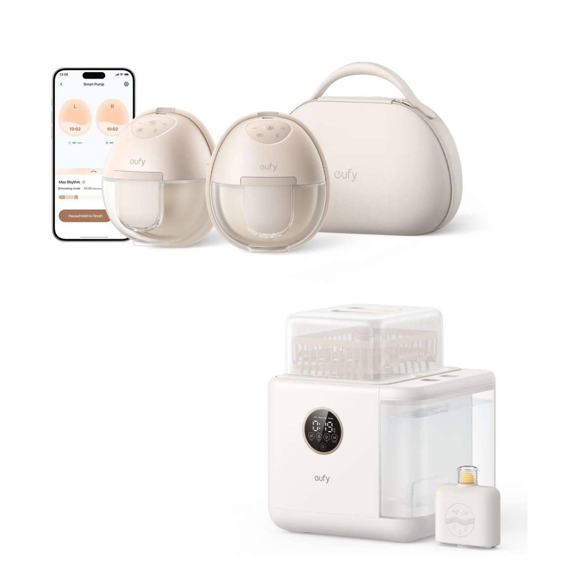 eufy S1 Pro  Breast Pump + eufy S1 Pro Baby Bottle Washer and Steriliser